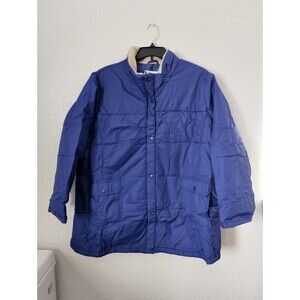 Womans Weather Solution Puffer Jacket Size 3X Blue windbreaker New